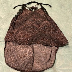 Cute biker tank top size large used